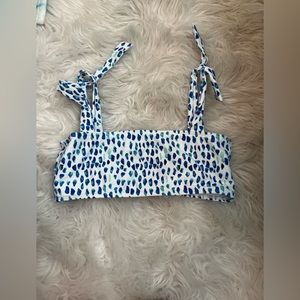 Shein tie shoulder bikini top